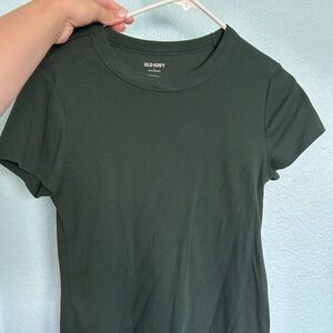 Old Navy Dark Green Short Sleeve Tee